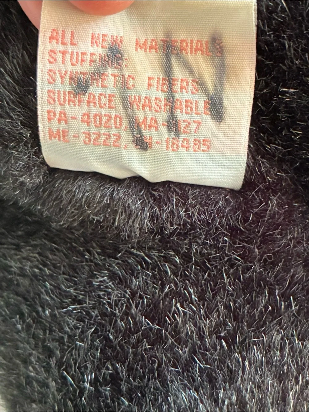 Vintage Mango Kids Black Cat Plush Backpack
